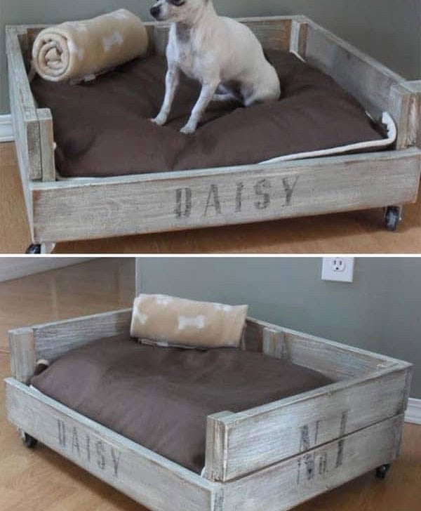 Old Furniture into a Bed for Your Pet