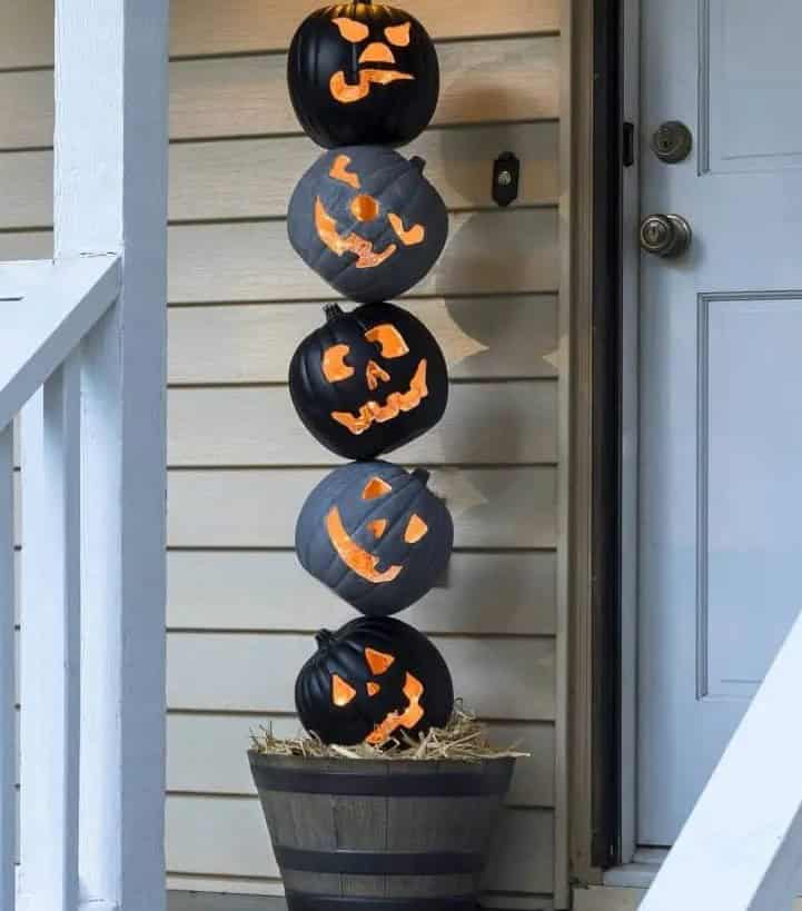 Halloween Pumpkin Topiary