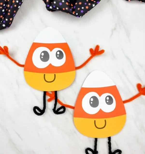 Candy Corn Paper Craft