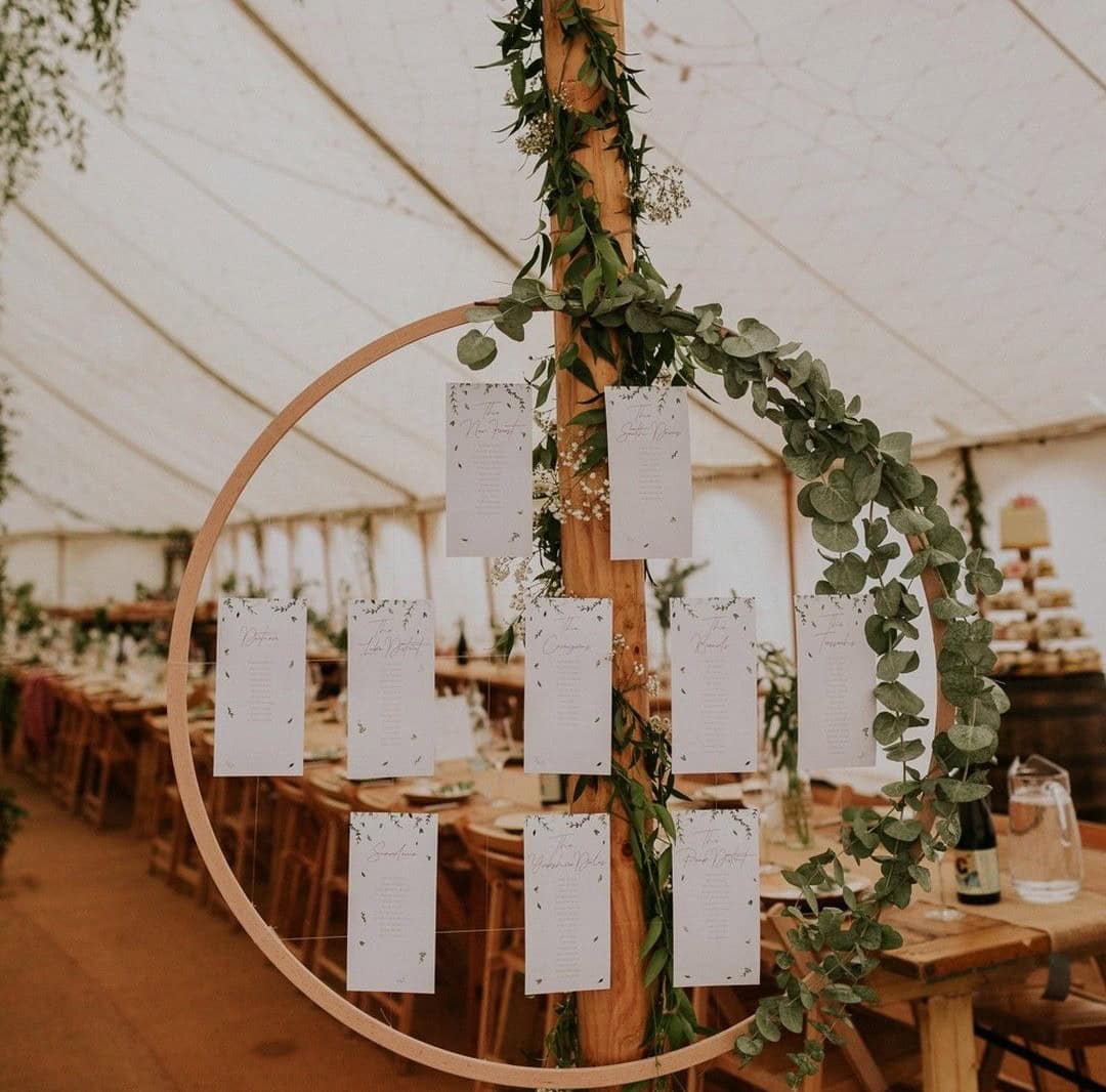 Simple Hoop Table Plan