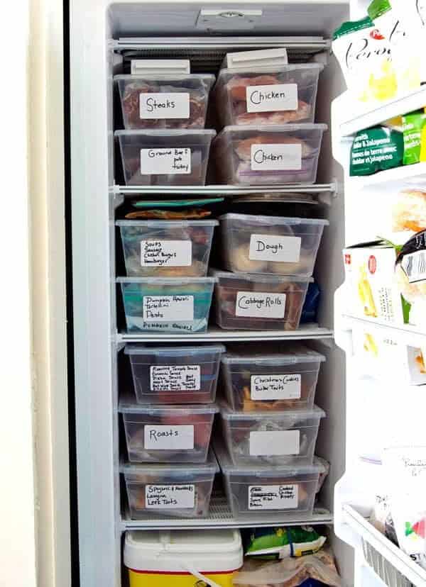 Labeled Plastic Containers