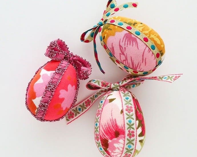 Dress Up Your Easter Eggs with Fabric