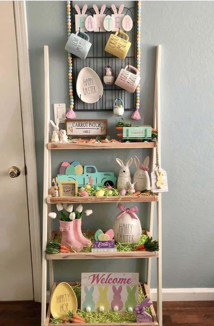 EASTER LADDER SHELF