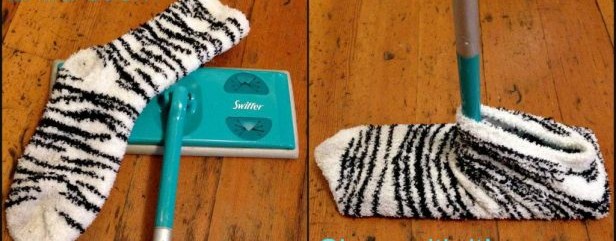 Use Old Fuzzy Socks on Swifter Sweeper