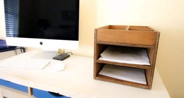 Wood Desk Organizer