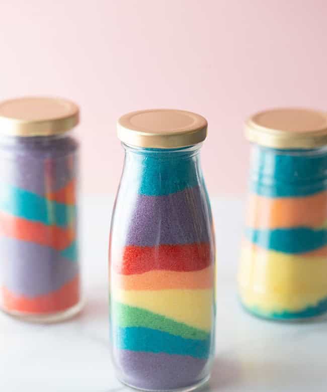 Colored Salt Jars