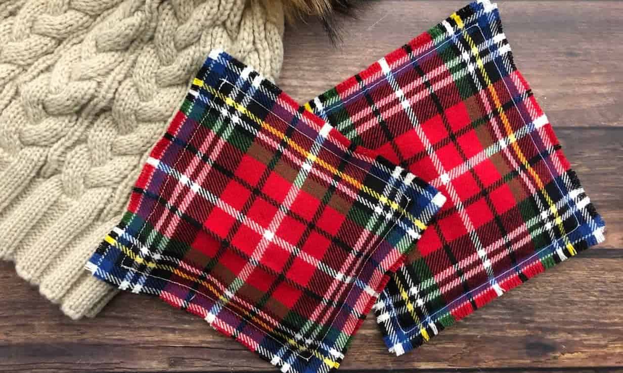 Christmas Flannel Rice Hand Warmers