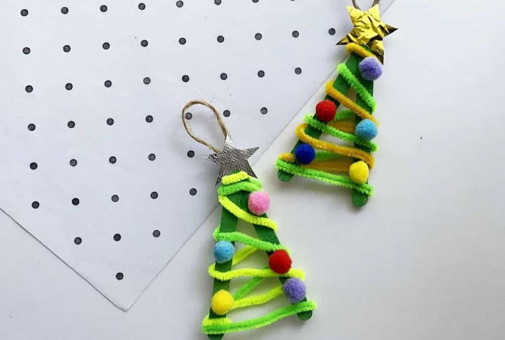 Popsicle Stick Christmas Tree