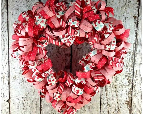 Valentine’s Day Heart-Shaped Wreath