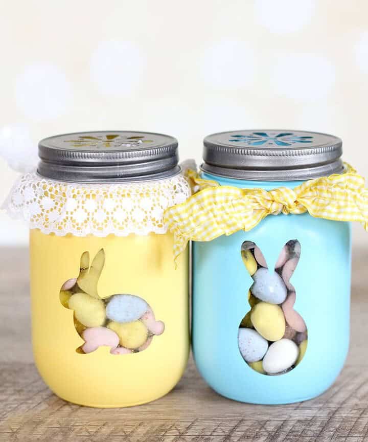 Easter Bunny Treat Jars