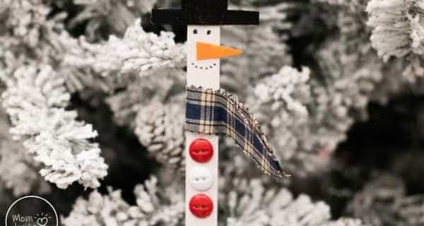 Popsicle Stick Snowmen