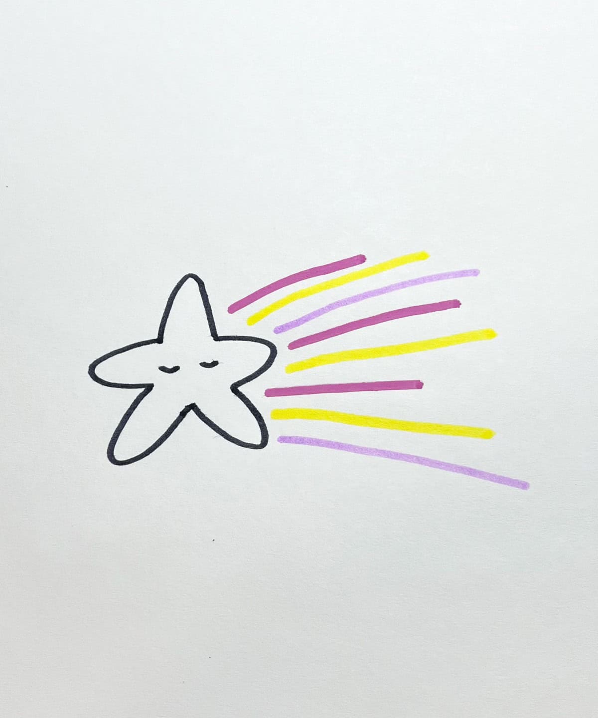 Colorful Shooting Star