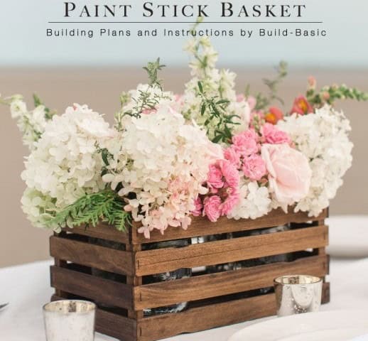 Paint Stick Basket