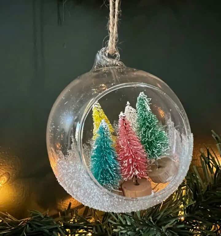 Bottle Brush Tree Christmas Ornaments