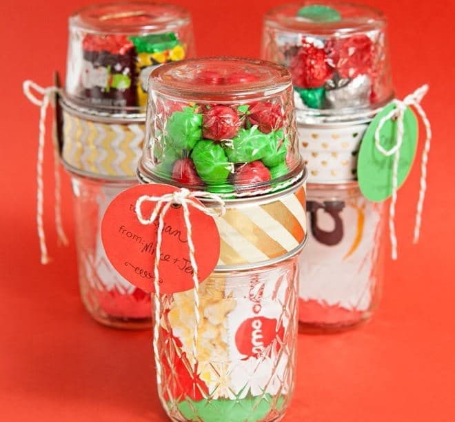 Double Mason Jar Gift Card & Candy Holder