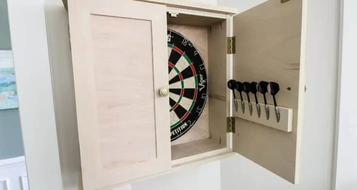 DIY Dartboard Cabinet