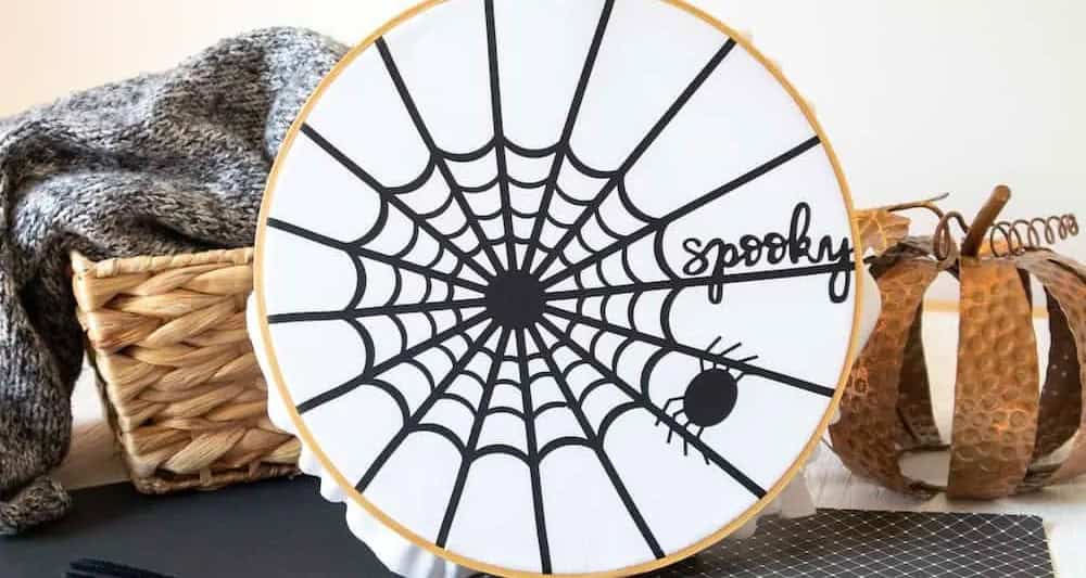 Cricut Spider Web Wreath