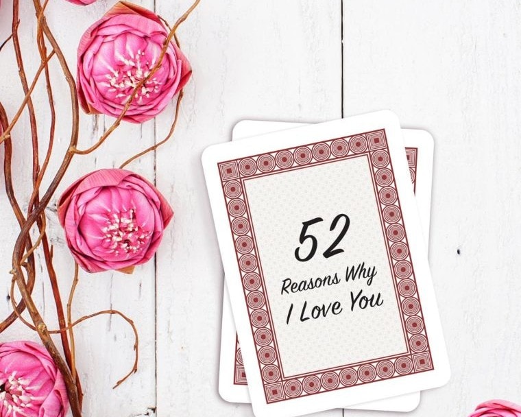 ’52 Reasons Why I Love You’ Deck of Cards