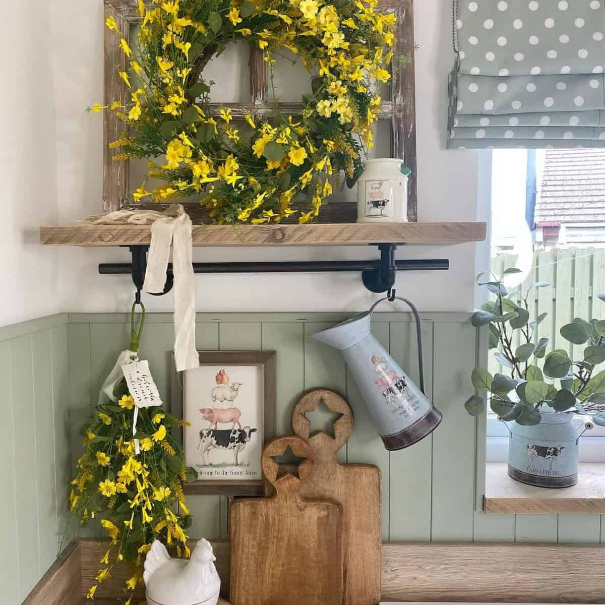 Floral Wreaths as Interior Decor