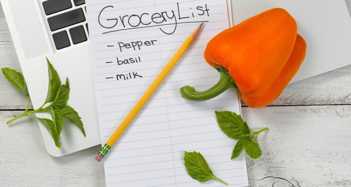 Prepare your grocery list