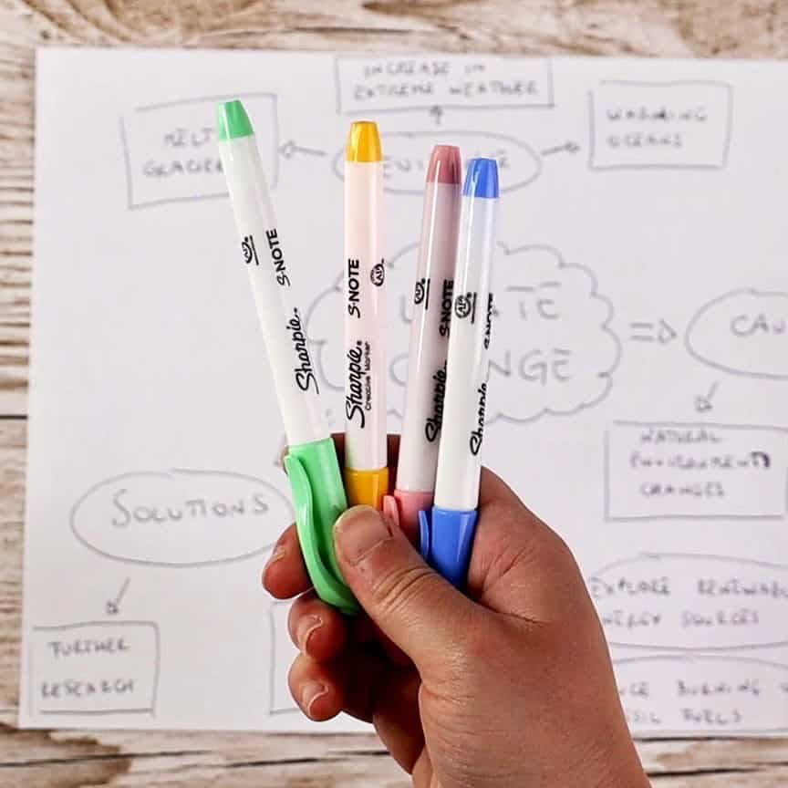 Take Notes Using Colored Pens