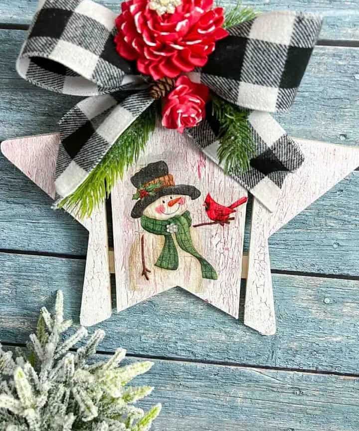 Winter Wooden Star Craft