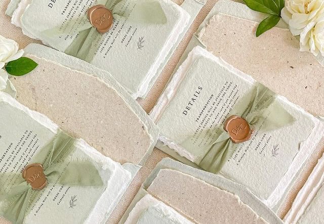 Handmade DIY Paper Invites