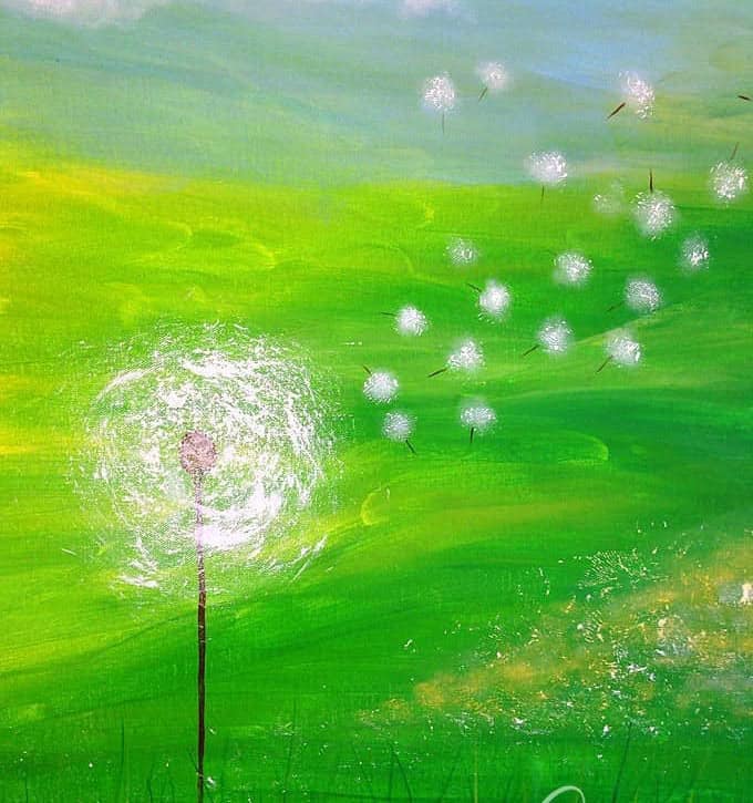 Dandelion Painting