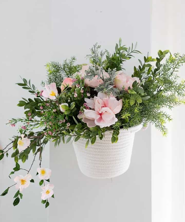 DIY Floating Flower Basket