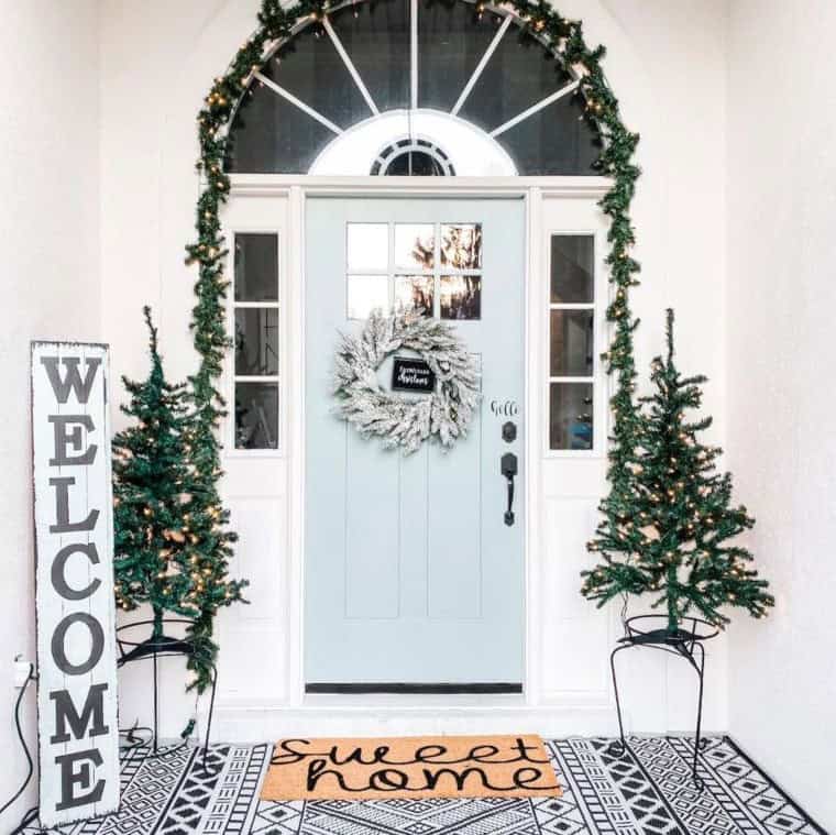 A Scandinavian Christmas Porch