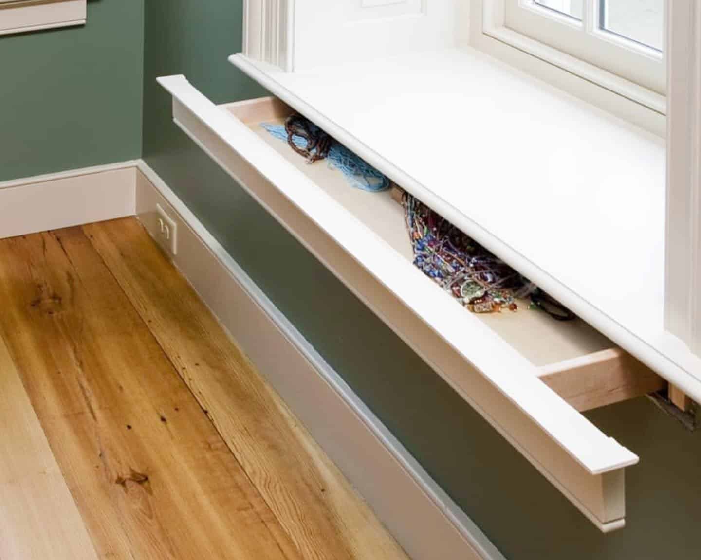 Hidden Windowsill Drawer