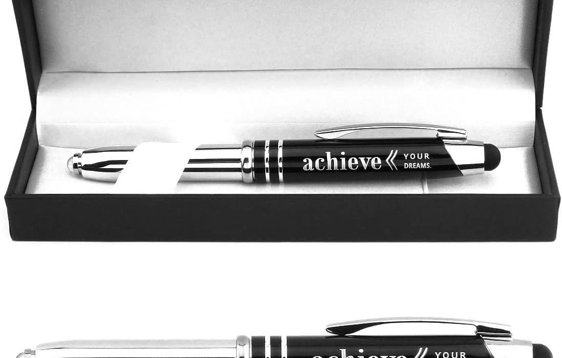 ‘Achieve Your Dreams’ Engraved Stylus Pen