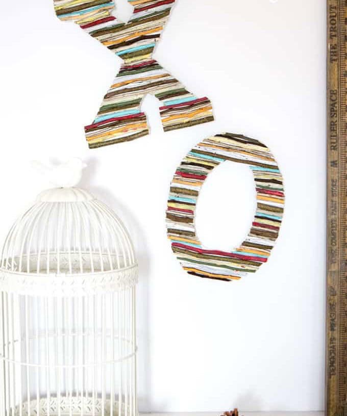 Painted Twig Wall Letters