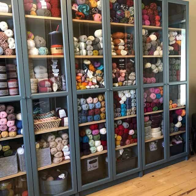 Billy Bookcase Yarn Storage