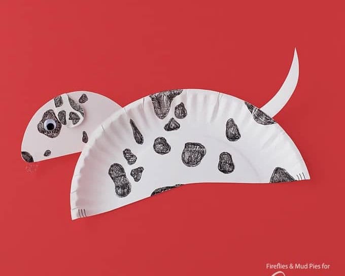 Paper Plate Dalmatian