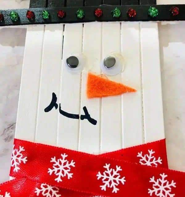 Popsicle Stick Snowman