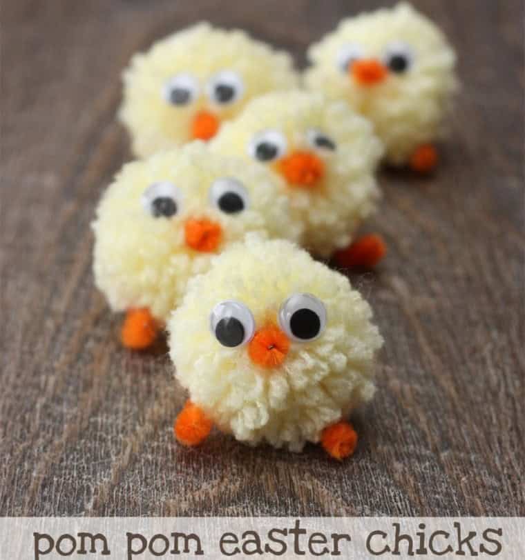 Pom Pom Easter Chicks