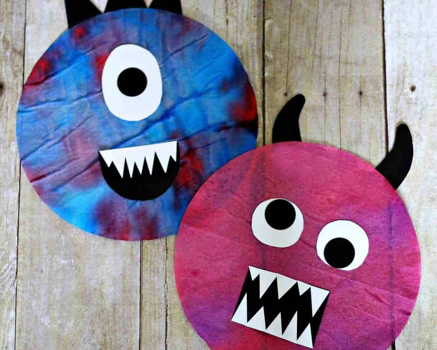 DIY Monster Out of Coffee Filters