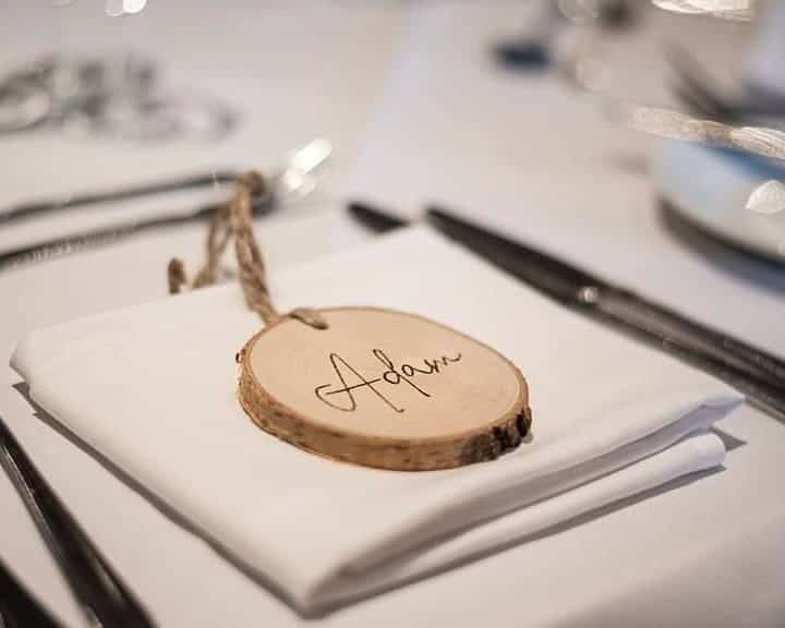 Wooden Seating Card