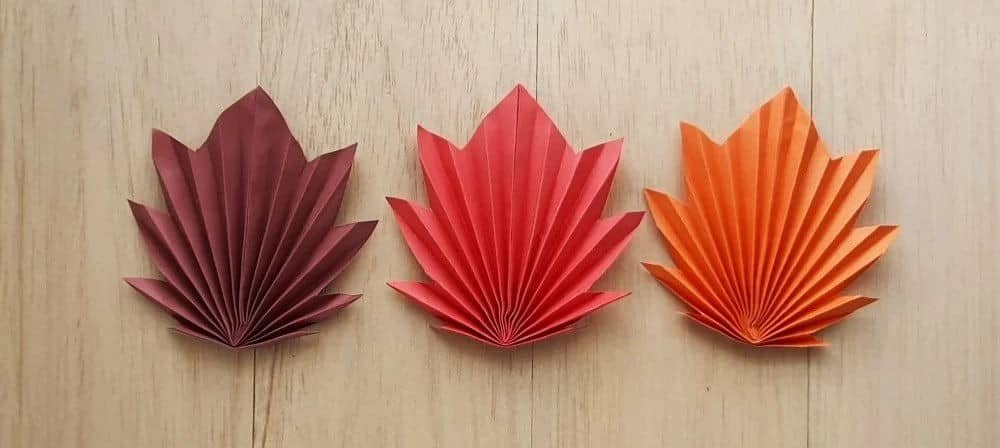 Origami Maple Leaves