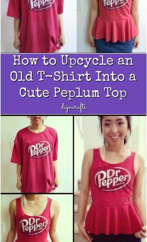 Old Tee To Peplum Top