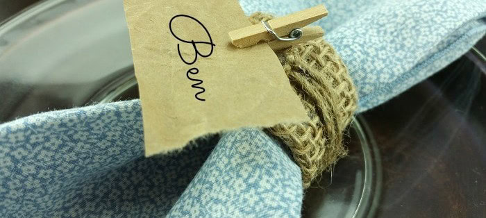 Burlap Napkin Ring