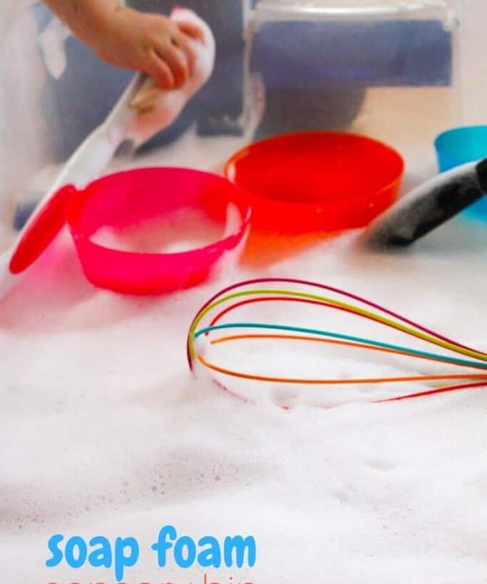 Soap Foam Sensory Bin