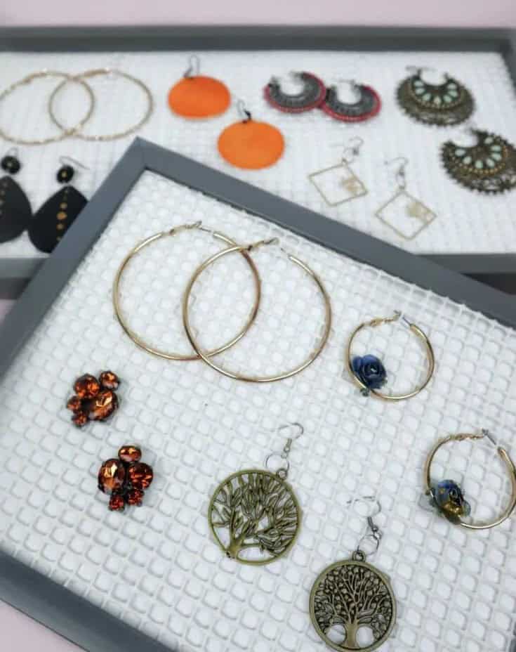 DIY Earring Organizer