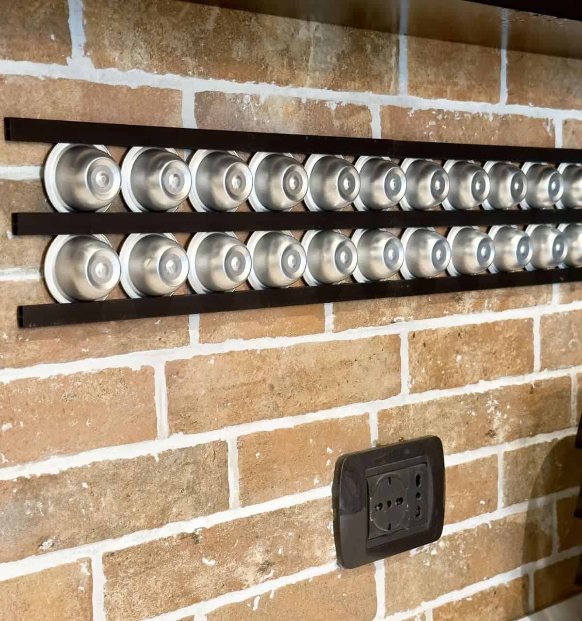 Use Plastic Rails to Organize Coffee Pods