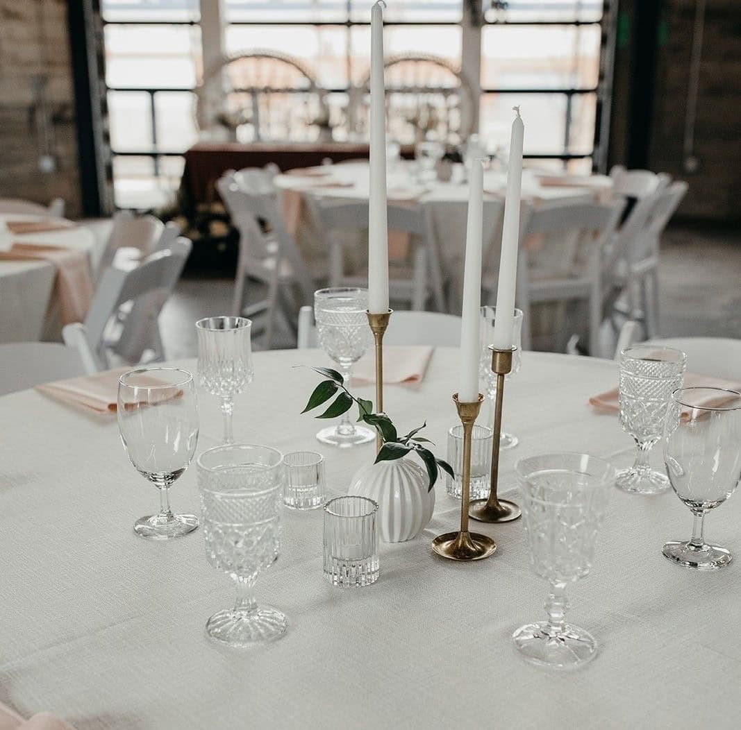 Minimalist Candle Centerpieces