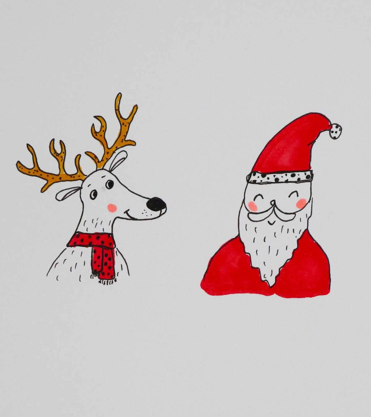 Santa And His Reindeer