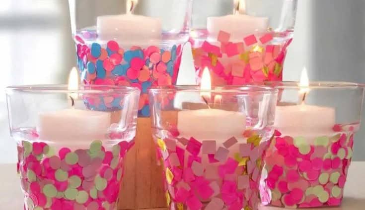 Confetti Candle Holders