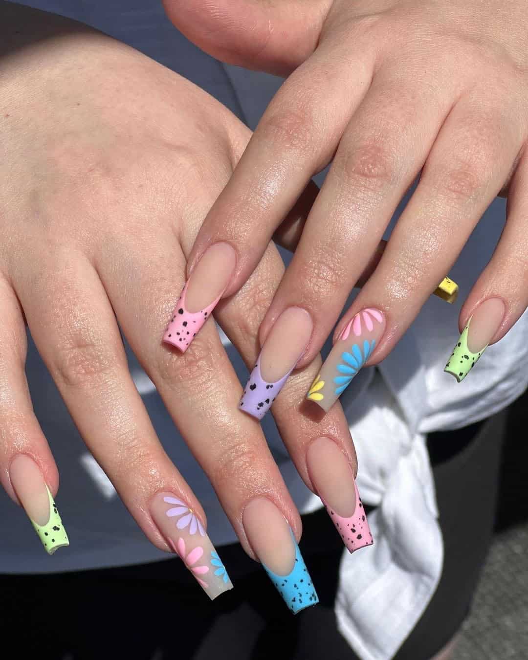 LONG EASTER NAILS