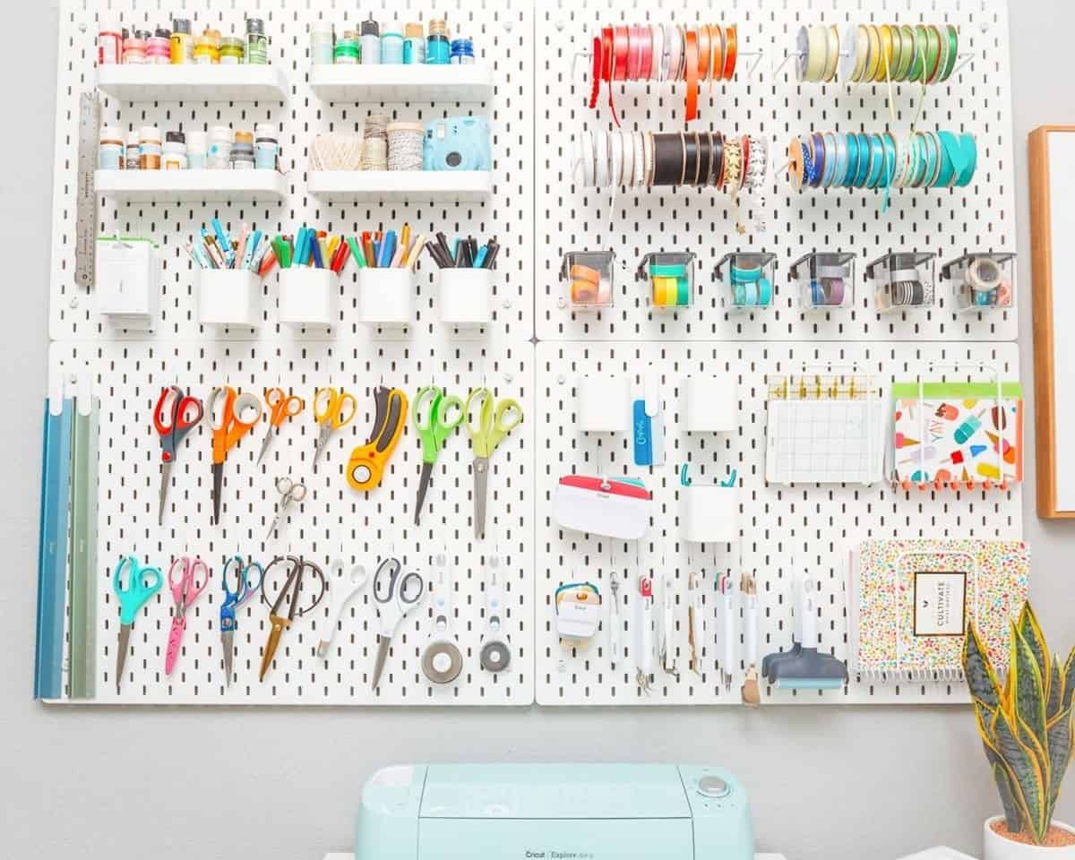 Pegboard Organization